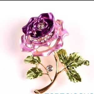 Elegance Flower Pin/Brooche  Rhinestone